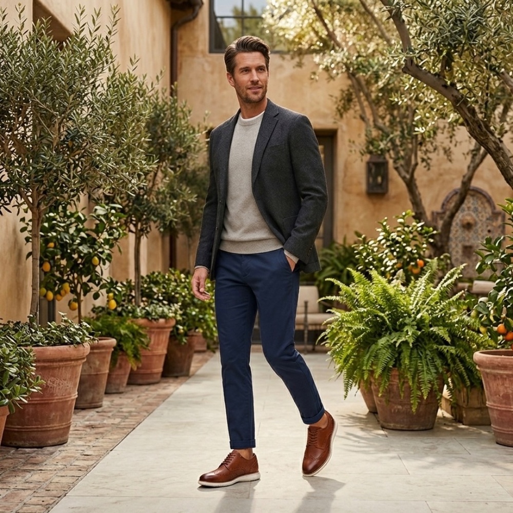 Cole Haan Men's Grand Tour Wingtip Oxford Shoes Size 13 M / MSRP $ 150.00